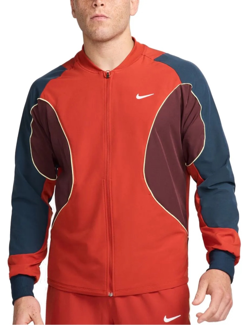 NWT Nike Court Advantage Men’s Dri-FIT Tennis Jacket Orange Large